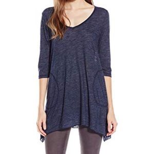 Allen Allen Slub Angle 3/4 Tunic